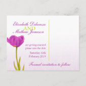 Carte postale pour sauvegarder la date avec art de (Dos)