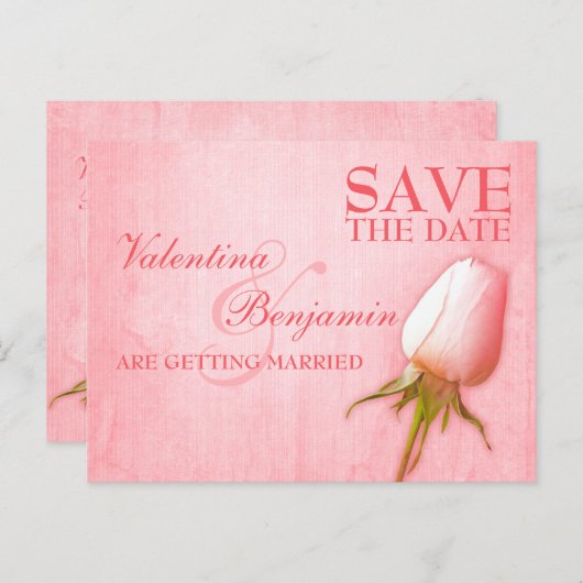 Carte postale pour sauvegarder la date avec un seu (Devant / Derrière)