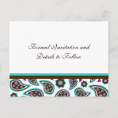 Carte Postale pour Sauvegarder la Date | C1 (Dos)