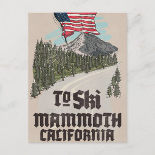 Carte Postale Pour skier à Mammoth Californie