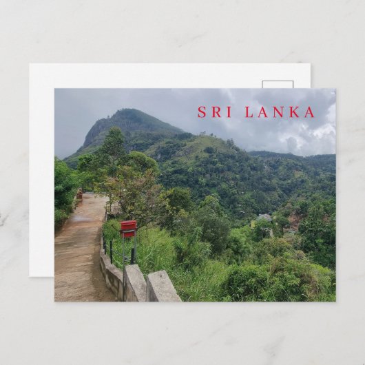 Carte postale pour Sri Lanka Ella's Rock view (Devant / Derrière)