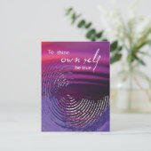 Carte Postale Pour toi-même être vrai wirl (Debout devant)