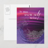 Carte Postale Pour toi-même être vrai wirl (Devant / Derrière)