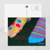 Carte postale pour un ado exprimant l'amour Happy  (Devant / Derrière)