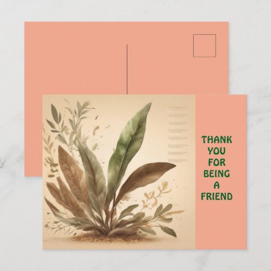 CARTE POSTALE POUR UN AMI (Devant / Derrière)