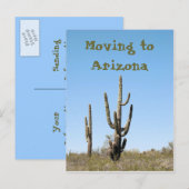 Carte postale pour un départ en Arizona (Devant / Derrière)