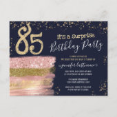 Carte postale pour une fête surprise d'anniversair (Devant)