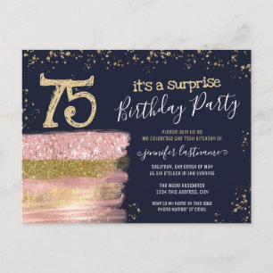 Carte postale pour une fête surprise d'anniversair