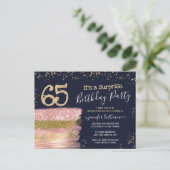 Carte postale pour une fête surprise pour les 65 a (Debout devant)