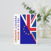 Carte Postale Pour Une Union Plus Parfaite (Debout devant)