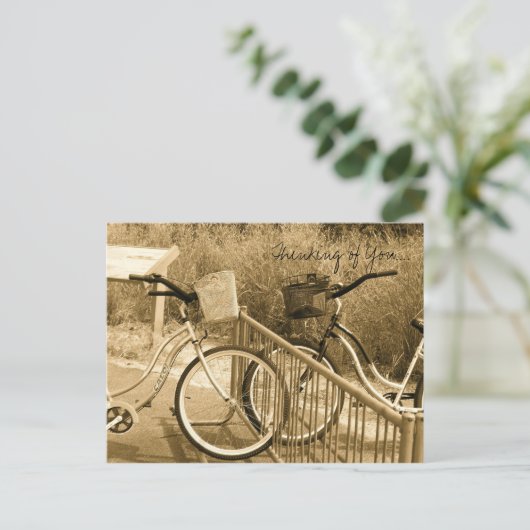 Carte postale pour vélos (Debout devant)