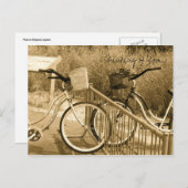 Carte postale pour vélos (Devant / Derrière)