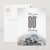 Carte Postale Pour vos 80 ans ! (Devant / Derrière)