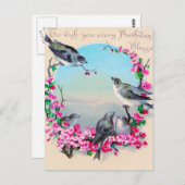 Carte Postale Pour Vous Souhaiter Chaque Anniversaire Souhaite (Devant / Derrière)