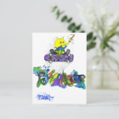 Carte Postale Pourcentage Ollie (Debout devant)