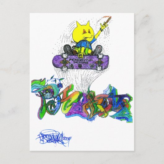 Carte Postale Pourcentage Ollie (Devant)