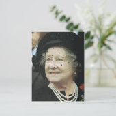 Carte Postale Pourcentage vintage, Reine Mère (Debout devant)