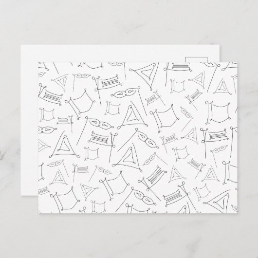 Carte Postale Pourim (Devant / Derrière)