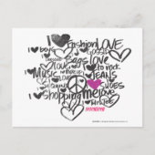 Carte Postale Pourpre de graffiti (Devant)