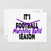 Carte Postale Pourpre de saison de fanfare (Devant / Derrière)