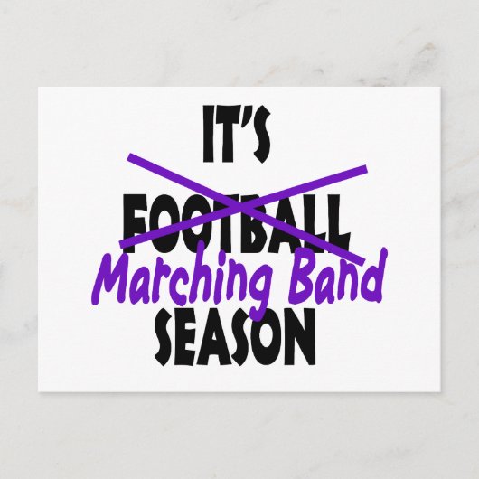 Carte Postale Pourpre de saison de fanfare (Devant)