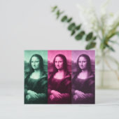 Carte Postale Pourpre rose vert de Mona Lisa (Debout devant)