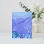 Carte Postale Pourpre sous les créatures marines (Debout devant)