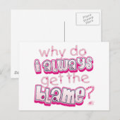 Carte Postale Pourquoi Ai-Je Toujours La Responsabilité Bébé (Devant / Derrière)