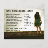 Carte Postale Pourquoi compliquer le devis (Devant)