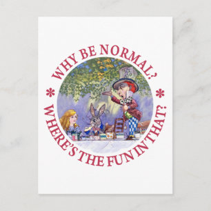CARTE POSTALE POURQUOI ÊTRE NORMAL ?