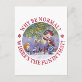 CARTE POSTALE POURQUOI ÊTRE NORMAL ? (Devant)