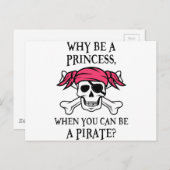 Carte Postale Pourquoi être une princesse, quand vous pouvez êtr (Devant / Derrière)