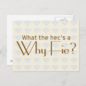 Carte Postale Pourquoi Fie ? (Devant / Derrière)