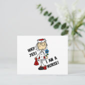 Carte Postale Pourquoi je suis infirmière (Debout devant)