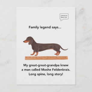 Carte Postale Pourquoi les dachshunds ont-ils des épines si long