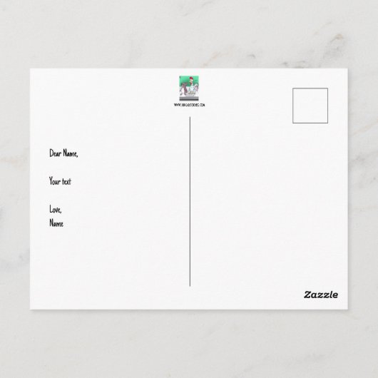 Carte Postale Pourquoi les écureuils traversent-ils les routes C (Dos)