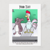 Carte Postale Pourquoi les écureuils traversent-ils les routes C (Devant)