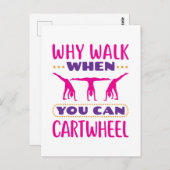 Carte Postale Pourquoi Marcher Quand Vous Pouvez Carrousel (Devant / Derrière)