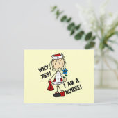 Carte Postale Pourquoi Oui je suis une infirmière (Debout devant)