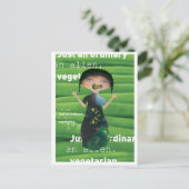 Carte Postale Pourquoi pas végétarien (Debout devant)