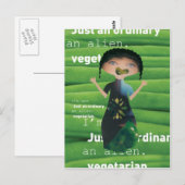 Carte Postale Pourquoi pas végétarien (Devant / Derrière)