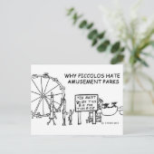 Carte Postale Pourquoi Piccolos déteste les parcs d'attractions (Debout devant)