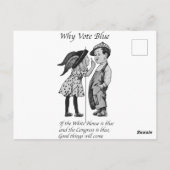 Carte Postale Pourquoi voter Totally Blue en 2028 (Dos)