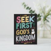 Carte Postale Poursuite radieuse de Dieu : Chercher le Royaume d (Debout devant)