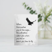 Carte Postale Poussé à l'extrémité Dieu attrape ou enseigne à vo (Debout devant)