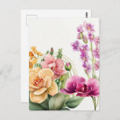 Carte Postale Pousse d'orchidée (Devant / Derrière)