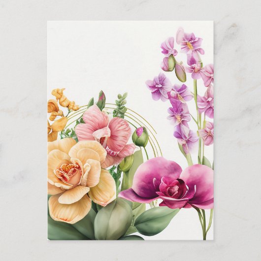 Carte Postale Pousse d'orchidée (Devant)