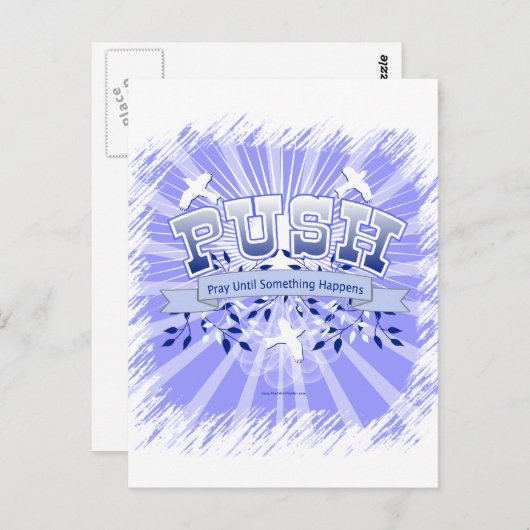 CARTE POSTALE POUSSER (Devant / Derrière)