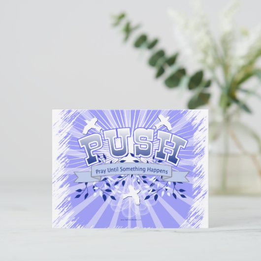 CARTE POSTALE POUSSER (Debout devant)