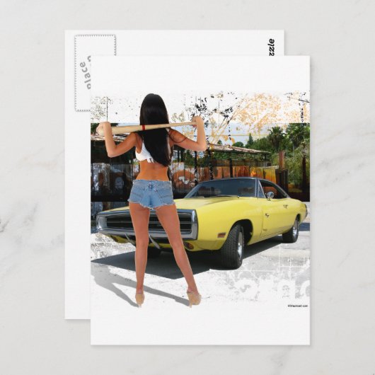 Carte Postale Poussette Chargeur (Devant / Derrière)